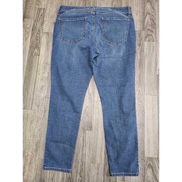 Old Navy Jeans Womens 12 Blue Super Skinny Mid Rise Stretch Denim Classic Style - Picture 2 of 10